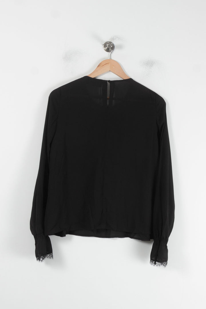Blouse Noire - Taille M/38 de la marque The Kooples | PARAD64760 - Vendu par Paradigme - Image 2