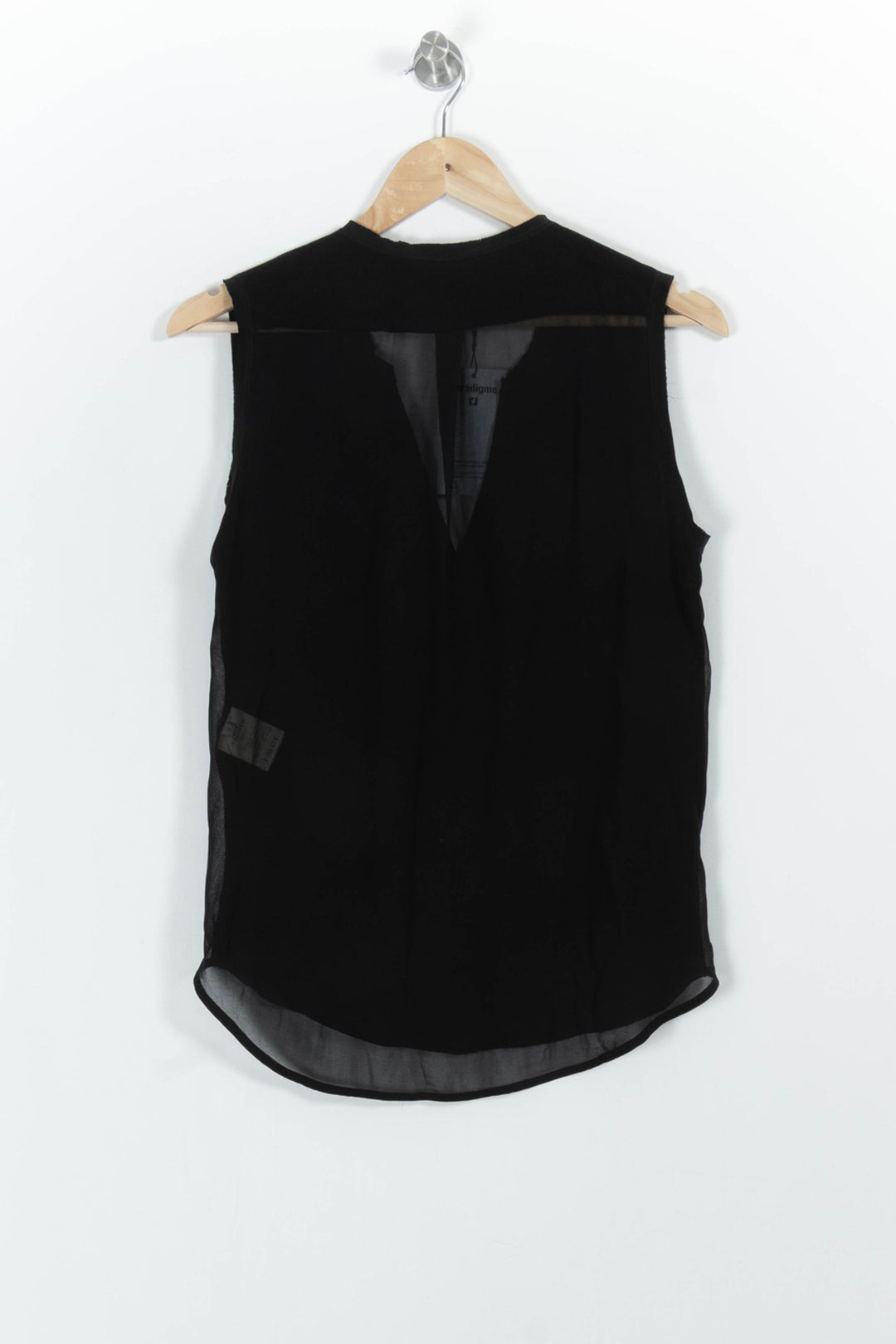Blouse Noire - Taille S/36 de la marque Sandro | PARAD64762 - Vendu par Paradigme - Image 4