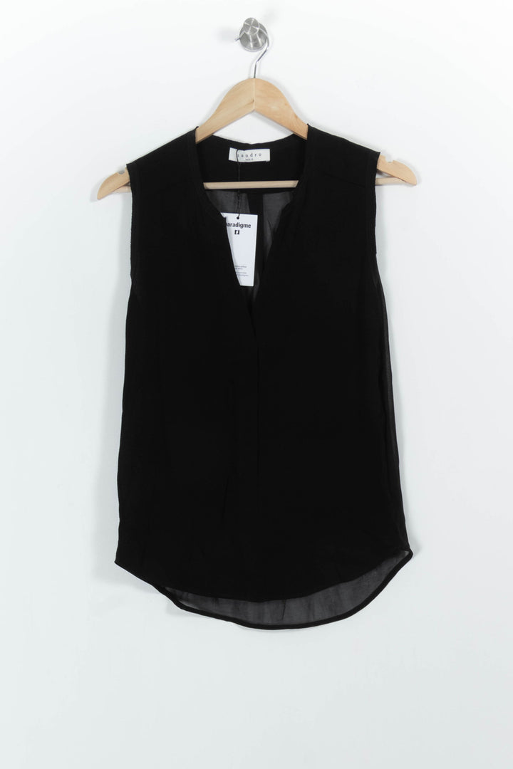 Blouse Noire - Taille S/36 de la marque Sandro | PARAD64762 - Vendu par Paradigme - Image 2