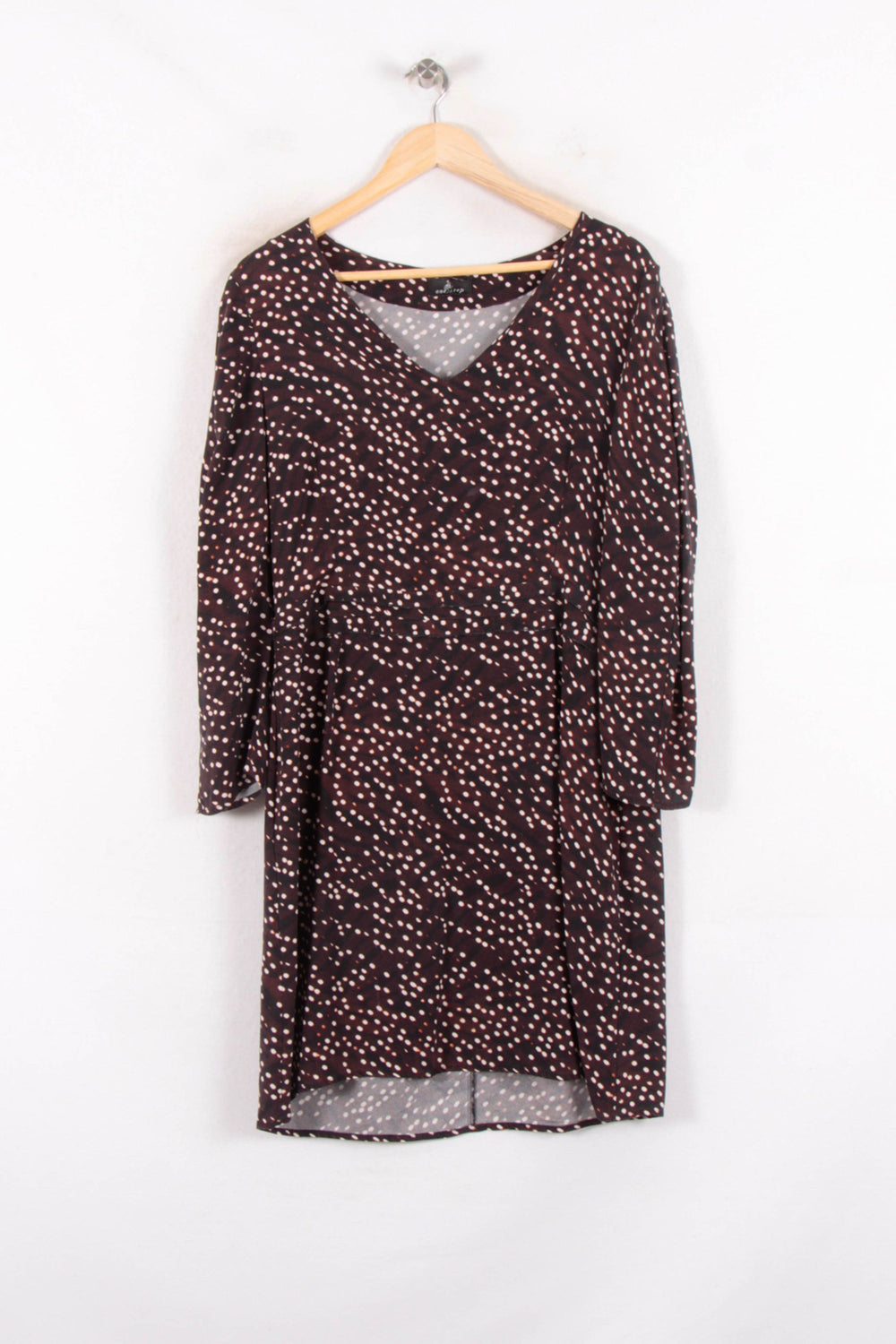 Robe Midi Marron et Blanche - Taille XL/42 de la marque One Step | PARAD64768 - Vendu par Paradigme - Image 2