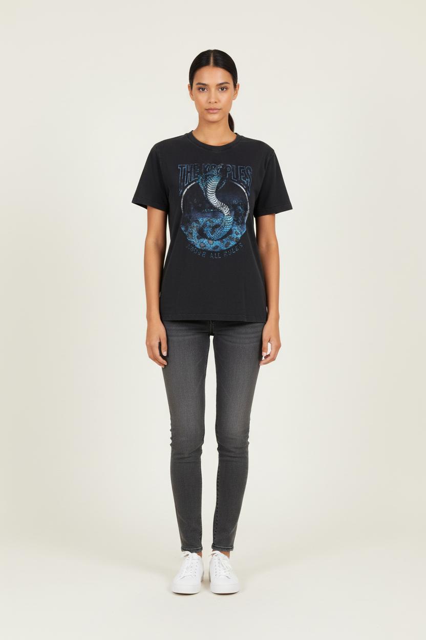 Tee-shirt Noir et Bleu - Taille XS/34 de la marque The Kooples | PARAD64772 - Vendu par Paradigme - Image 1