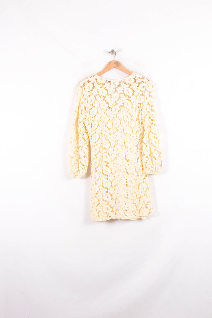 Robe Dentelle Jaune - Taille XL/42 de la marque Maje | PARAD64780 - Vendu par Paradigme - Image 4