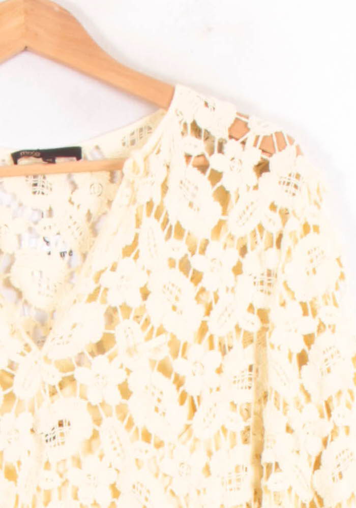 Robe Dentelle Jaune - Taille XL/42 de la marque Maje | PARAD64780 - Vendu par Paradigme - Image 3