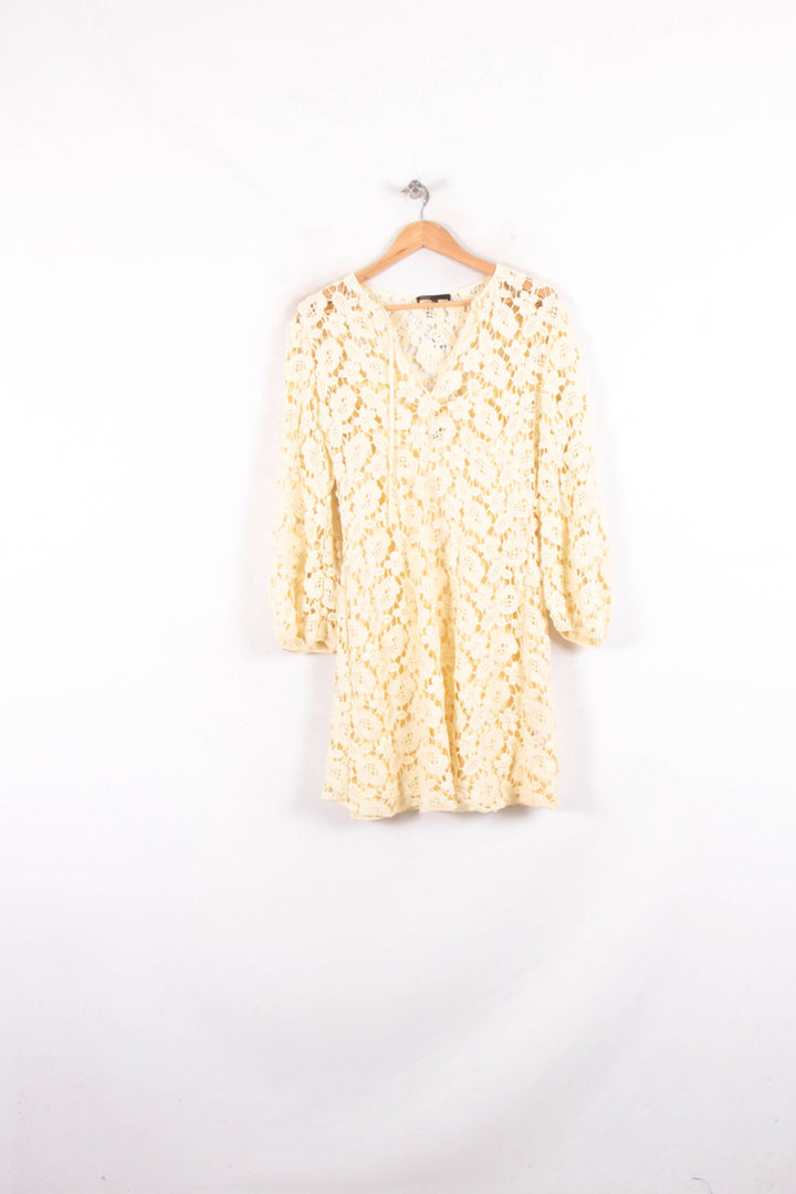 Robe Dentelle Jaune - Taille XL/42 de la marque Maje | PARAD64780 - Vendu par Paradigme - Image 2