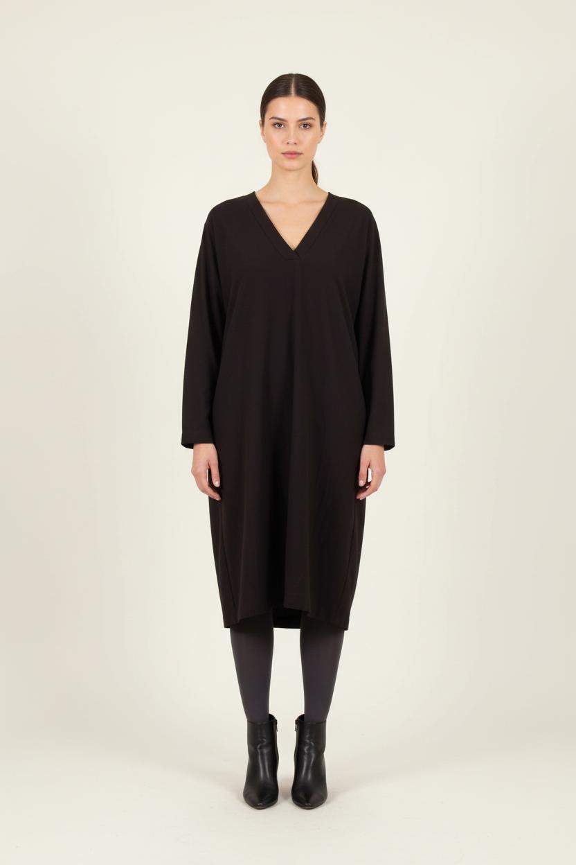 Robe Midi Noire - Taille L/40 de la marque Galeries Lafayette | PARAD64782 - Vendu par Paradigme - Image 1