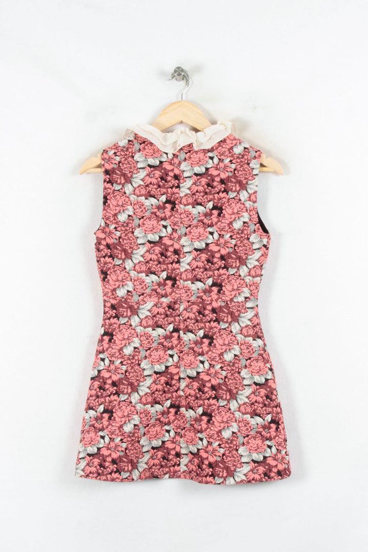 Robe Fleurie Rose et Blanc - Taille S/36 de la marque Sandro | PARAD64788 - Vendu par Paradigme - Image 4