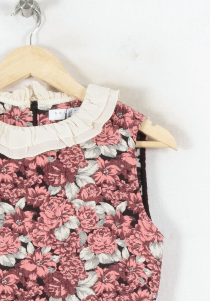 Robe Fleurie Rose et Blanc - Taille S/36 de la marque Sandro | PARAD64788 - Vendu par Paradigme - Image 3