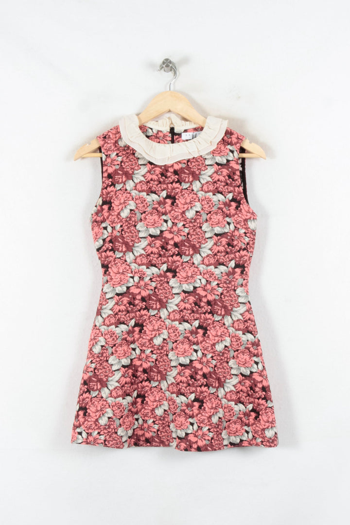 Robe Fleurie Rose et Blanc - Taille S/36 de la marque Sandro | PARAD64788 - Vendu par Paradigme - Image 2