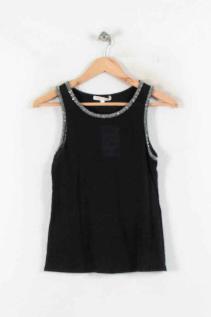 Débardeur Noir et Argenté - Taille S/36 de la marque Maje | PARAD64790 - Vendu par Paradigme - Image 2