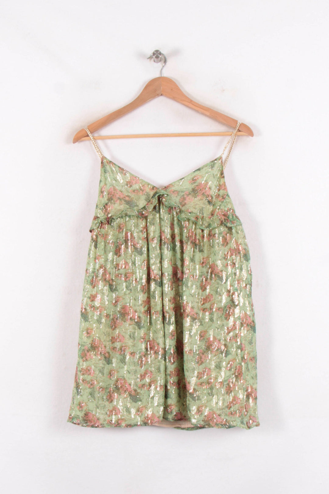 Top Vert et Rose - Taille S/36 de la marque Sézane | PARAD64794 - Vendu par Paradigme - Image 2