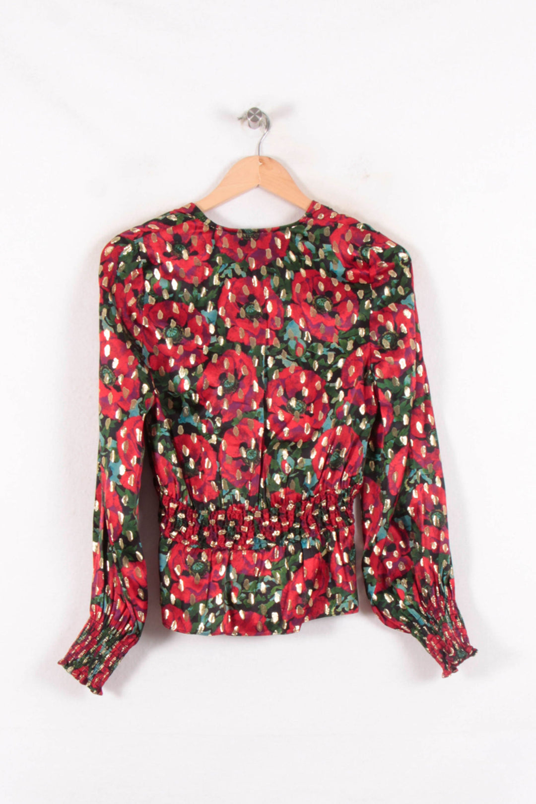 Blouse Rouge et Verte - Taille S/36 de la marque The Kooples | PARAD64795 - Vendu par Paradigme - Image 4