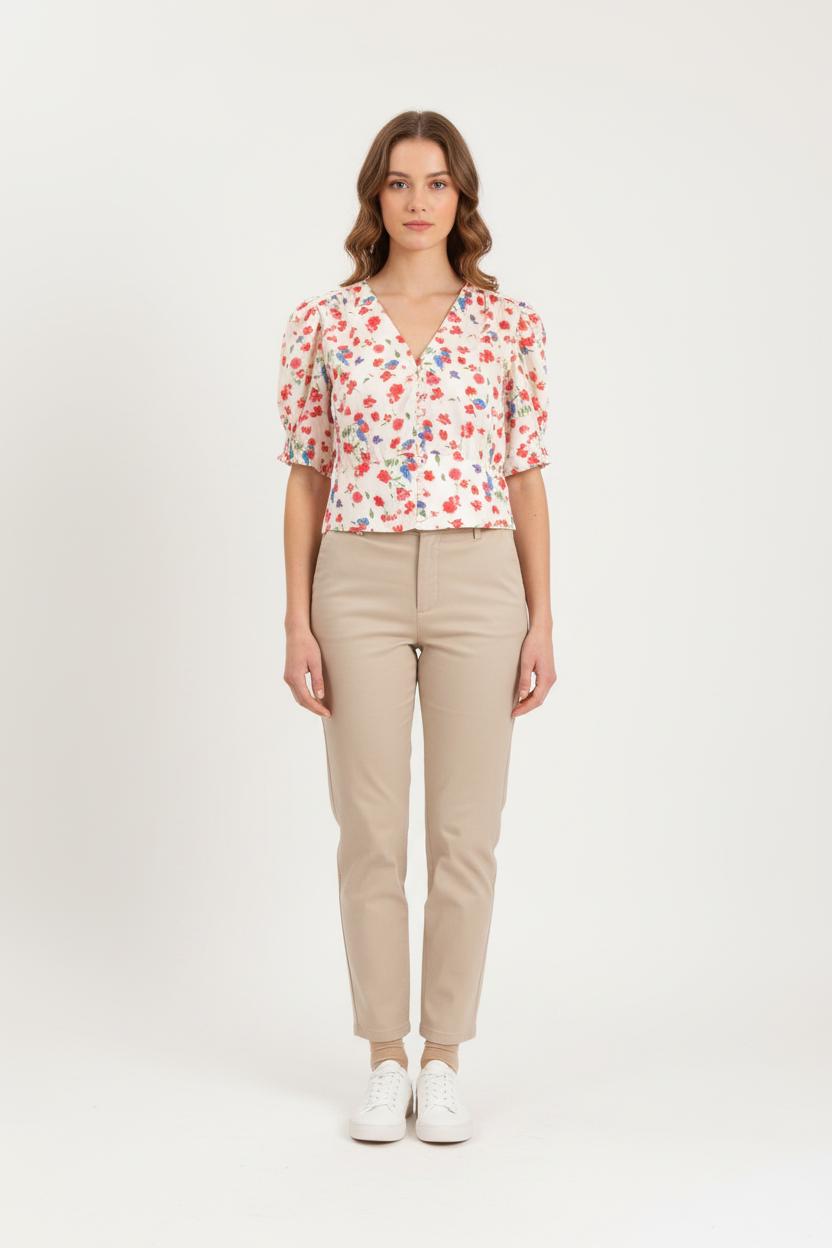 Blouse Fleurie Multicolore - Taille XS/34 de la marque The Kooples | PARAD64796 - Vendu par Paradigme - Image 1
