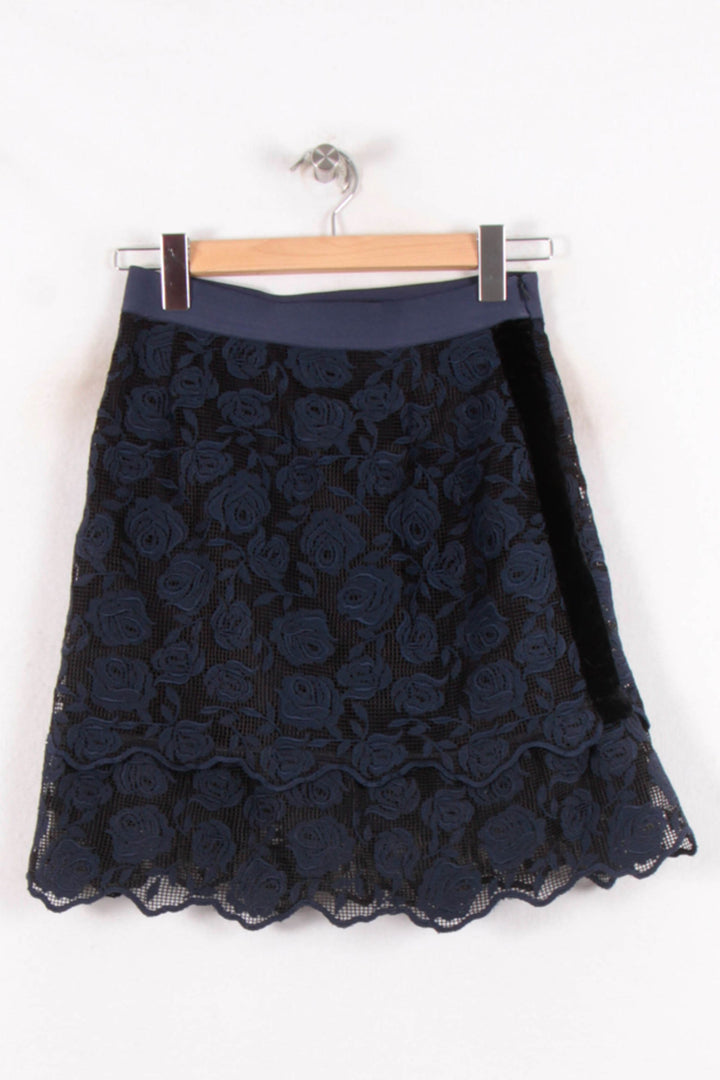 Jupe Courte Noire - Taille M/38 de la marque Sandro | PARAD64800 - Vendu par Paradigme - Image 2