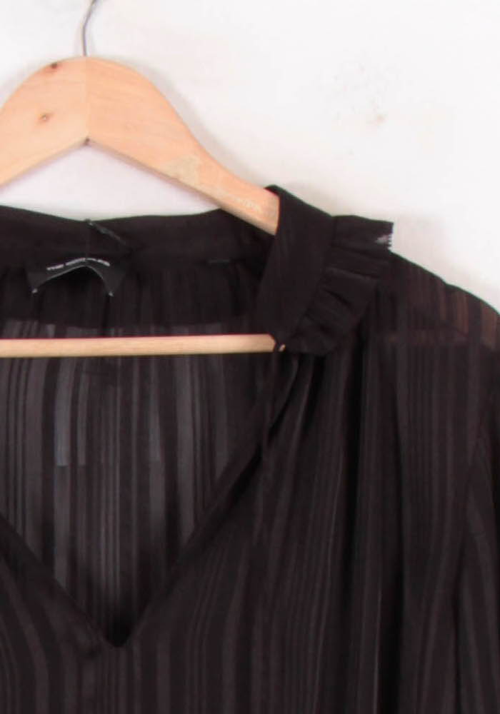 Blouse Noire - Taille L/40 de la marque The Kooples | PARAD64805 - Vendu par Paradigme - Image 3