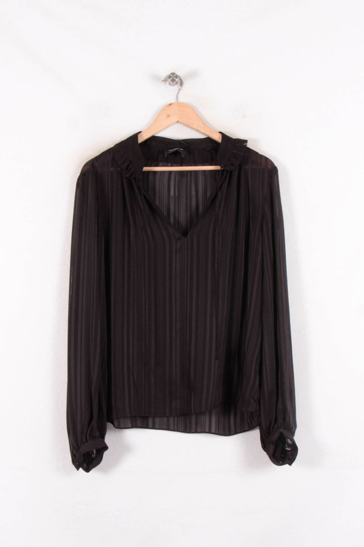 Blouse Noire - Taille L/40 de la marque The Kooples | PARAD64805 - Vendu par Paradigme - Image 2