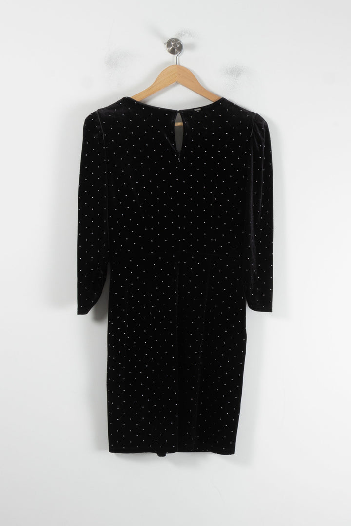 Robe Patineuse Noire à Pois Blancs - Taille M/38 de la marque IKKS | PARAD64824 - Vendu par Paradigme - Image 4