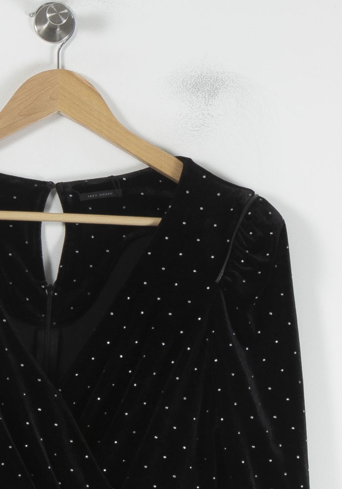 Robe Patineuse Noire à Pois Blancs - Taille M/38 de la marque IKKS | PARAD64824 - Vendu par Paradigme - Image 3