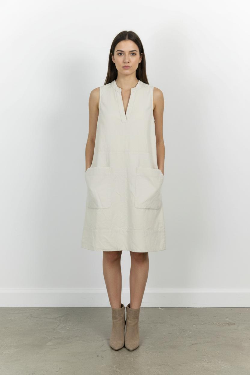 Robe Sans Manches Beige - Taille M/38 de la marque Comptoir des Cotonniers | PARAD64829 - Vendu par Paradigme - Image 1