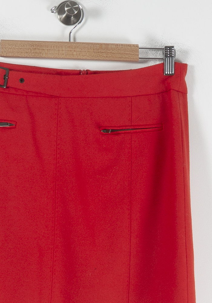 Jupe Droite Rouge - Taille M/38 de la marque Comptoir des Cotonniers | PARAD64847 - Vendu par Paradigme - Image 3