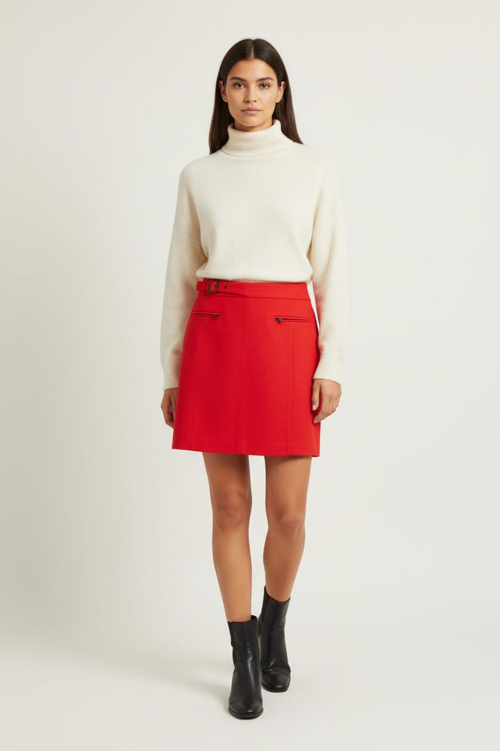 Jupe Droite Rouge - Taille M/38 de la marque Comptoir des Cotonniers | PARAD64847 - Vendu par Paradigme - Image 1