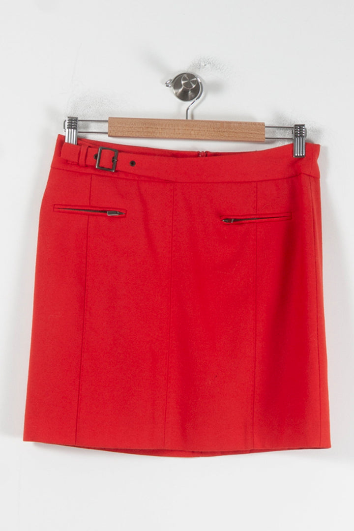 Jupe Droite Rouge - Taille M/38 de la marque Comptoir des Cotonniers | PARAD64847 - Vendu par Paradigme - Image 2