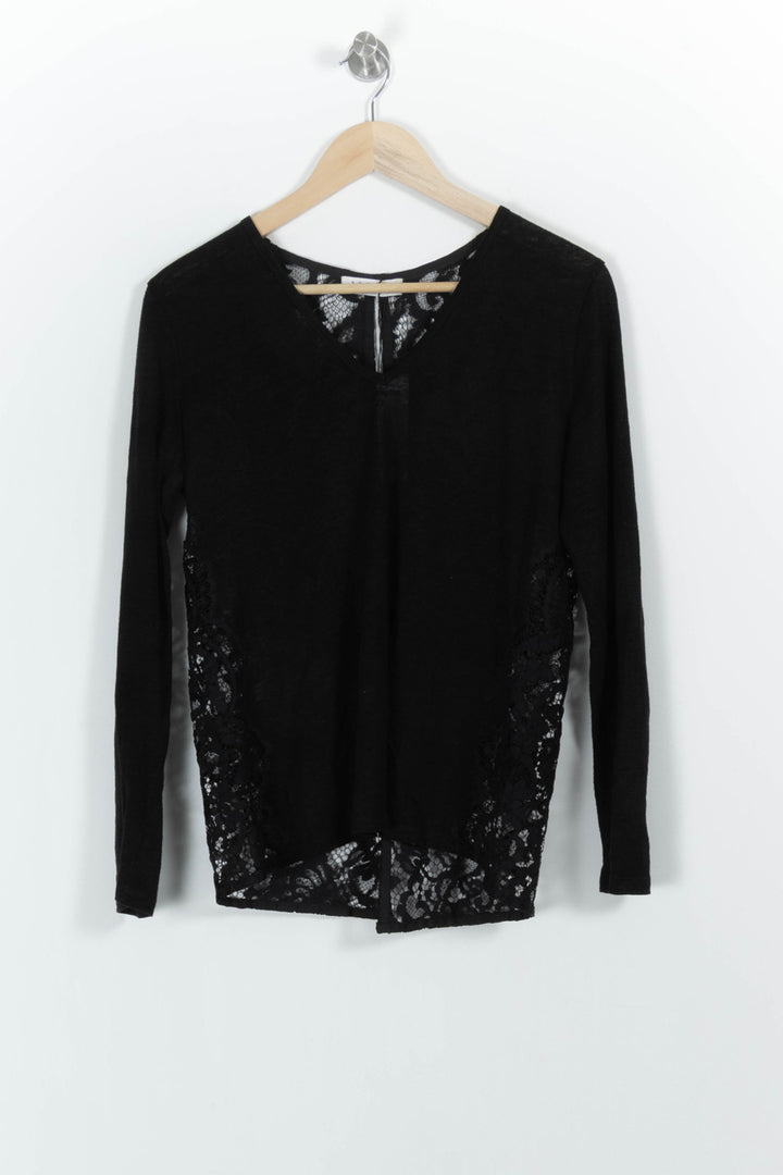 Pull Noir - Taille L/40 de la marque Sandro | PARAD64857 - Vendu par Paradigme - Image 2
