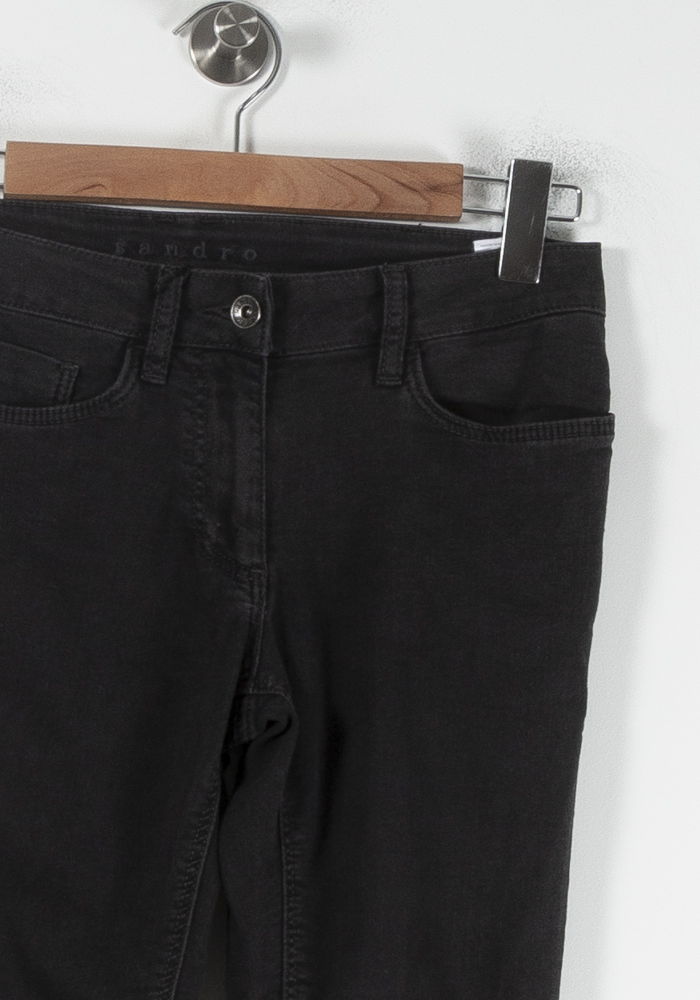 Jean Slim Noir - Taille S/36 de la marque Sandro | PARAD64860 - Vendu par Paradigme - Image 3