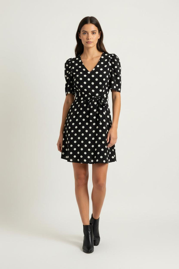 Robe Courte Noire et Blanche - Taille XS/34 de la marque Claudie Pierlot | PARAD64867 - Vendu par Paradigme - Image 1
