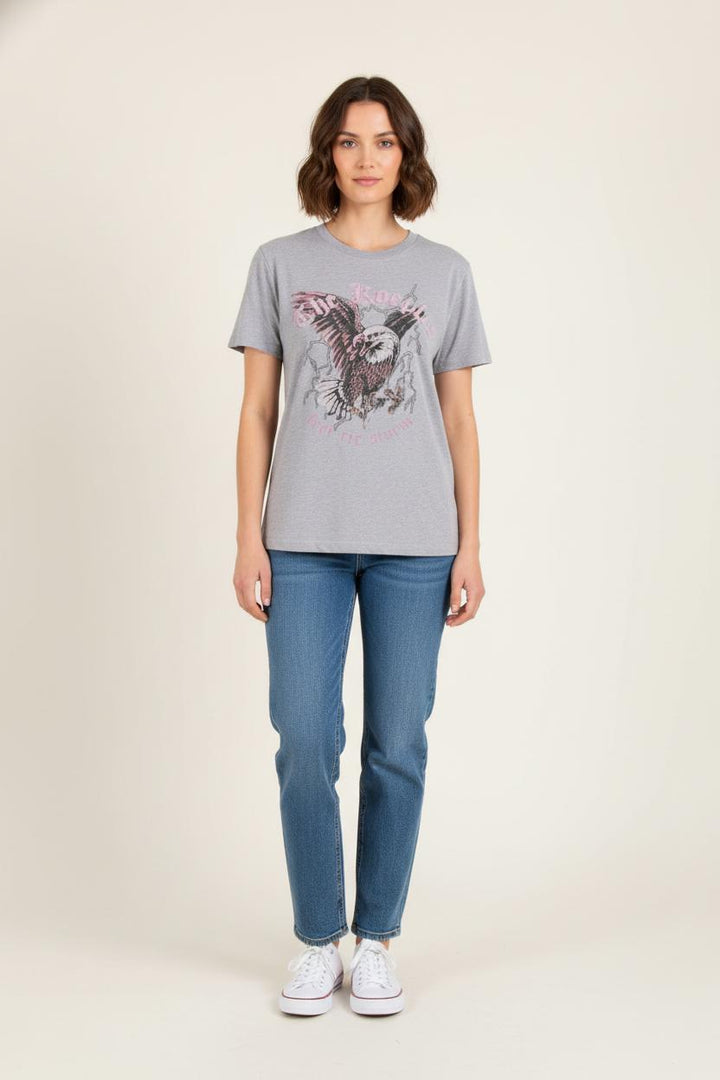 Tee-shirt Gris - Taille XS/34 de la marque The Kooples | PARAD64868 - Vendu par Paradigme - Image 1