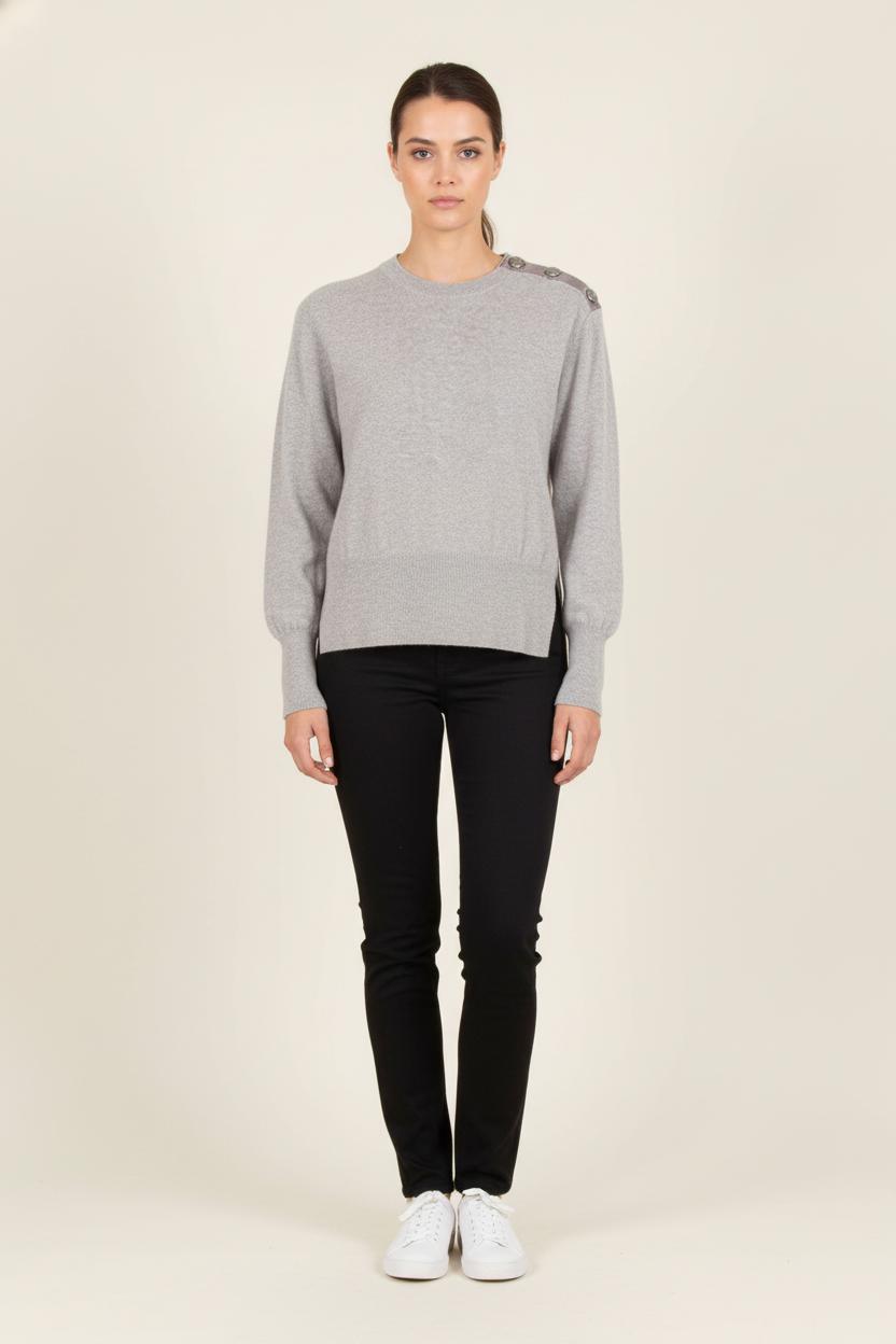 Pull Gris - Taille M/38 de la marque The Kooples | PARAD64871 - Vendu par Paradigme - Image 1