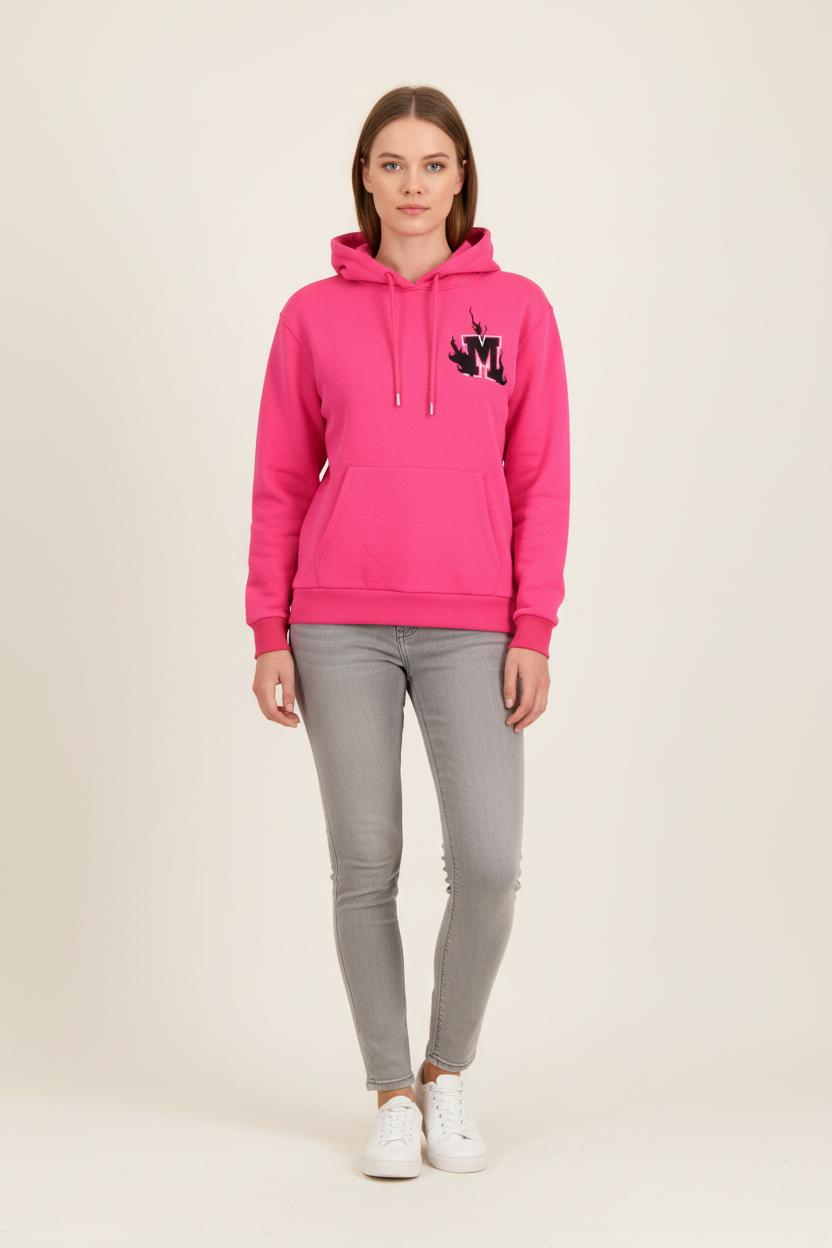 Sweat à Capuche Rose - Taille S/36 de la marque Maje | PARAD64872 - Vendu par Paradigme - Image 1