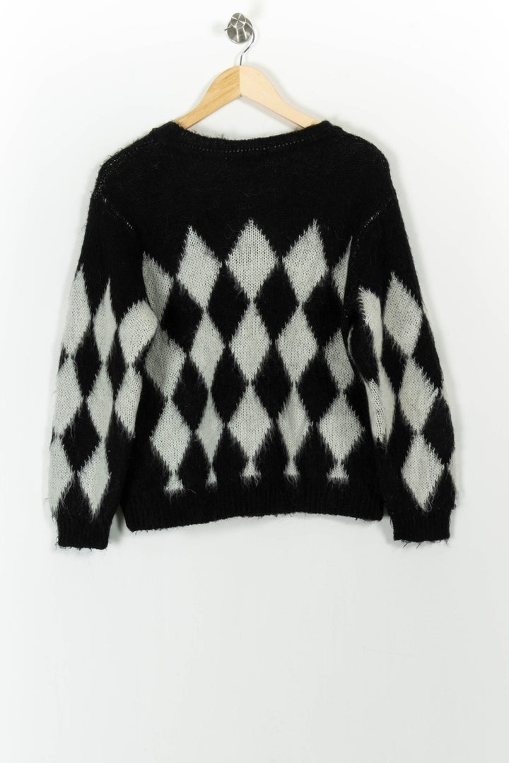 Pull Noir et Blanc - Taille S/36 de la marque Sandro | PARAD64878 - Vendu par Paradigme - Image 4