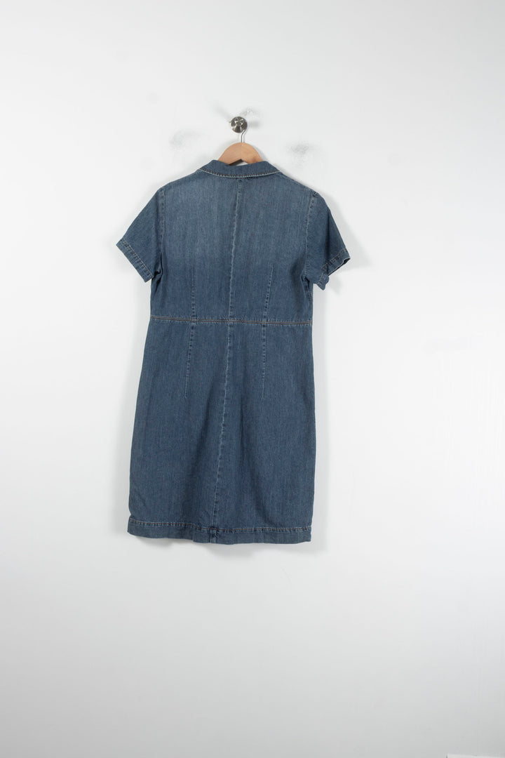 Robe Chemise Bleue - Taille L/40 de la marque Caroll | PARAD64880 - Vendu par Paradigme - Image 4