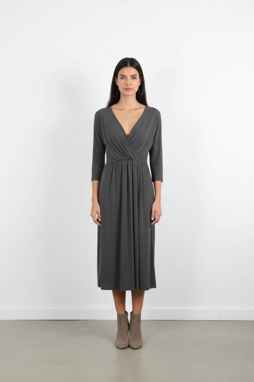 Robe Longue Grise - Taille M/38