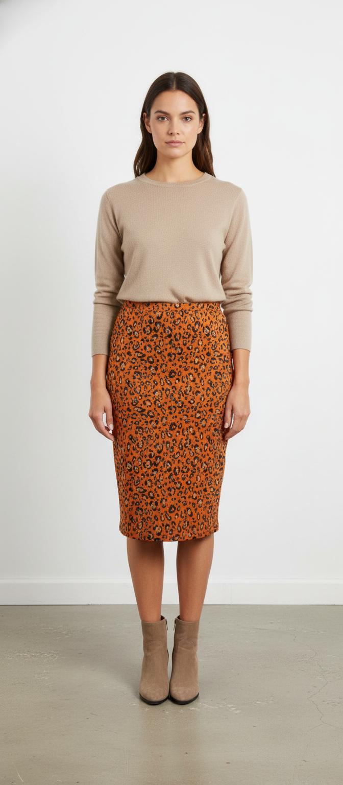 Jupe Crayon Jaune et Noir - Taille M/38
