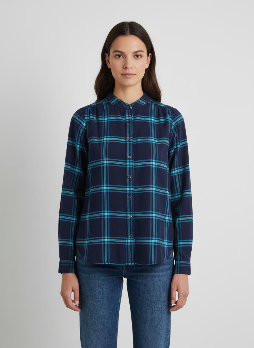 Chemise Bleu Marine et Bleu Clair - Taille XS/34