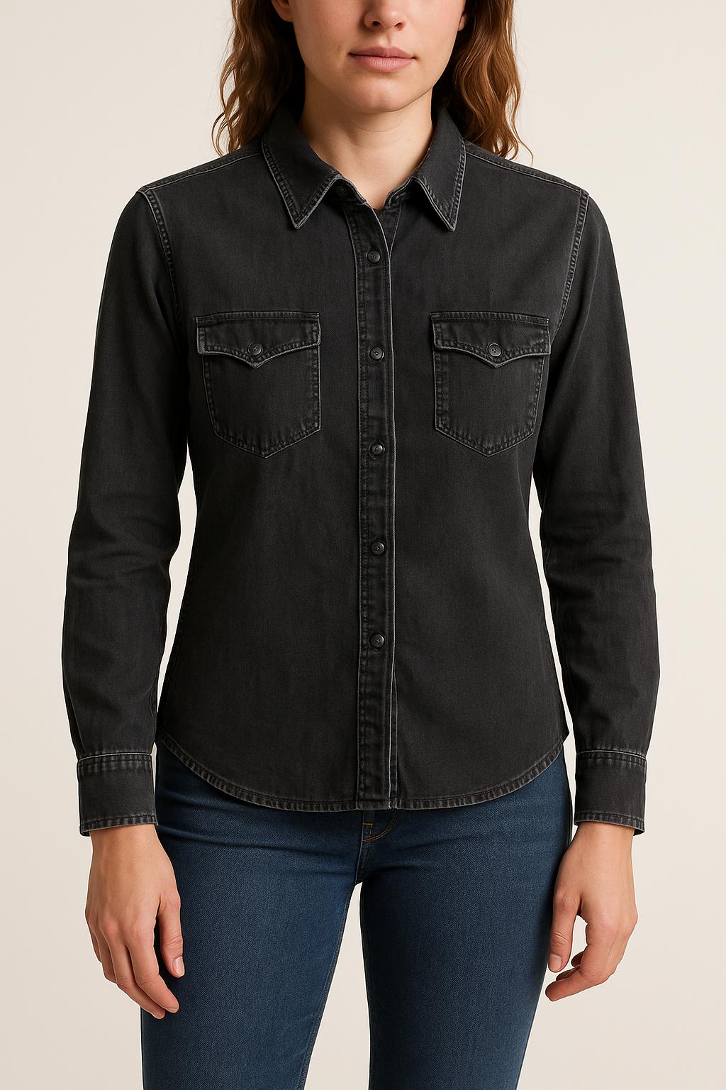 Chemise Grise - Taille S/36 de la marque The Kooples | PARAD64910 - Vendu par Paradigme - Image 1