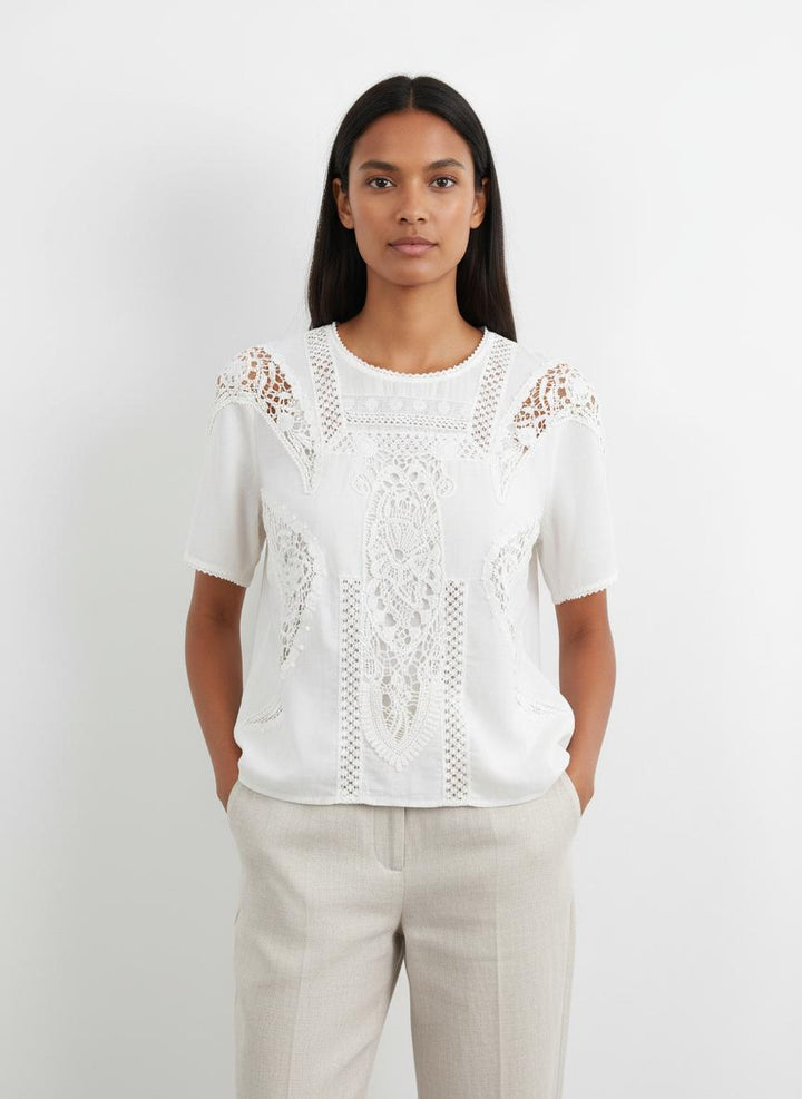 Blouse Beige - Taille S/36