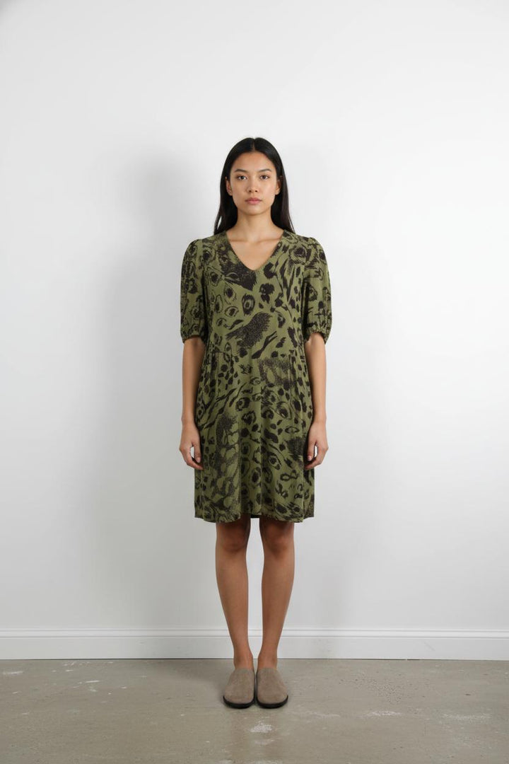 Robe Courte Verte et Noire - Taille S/36
