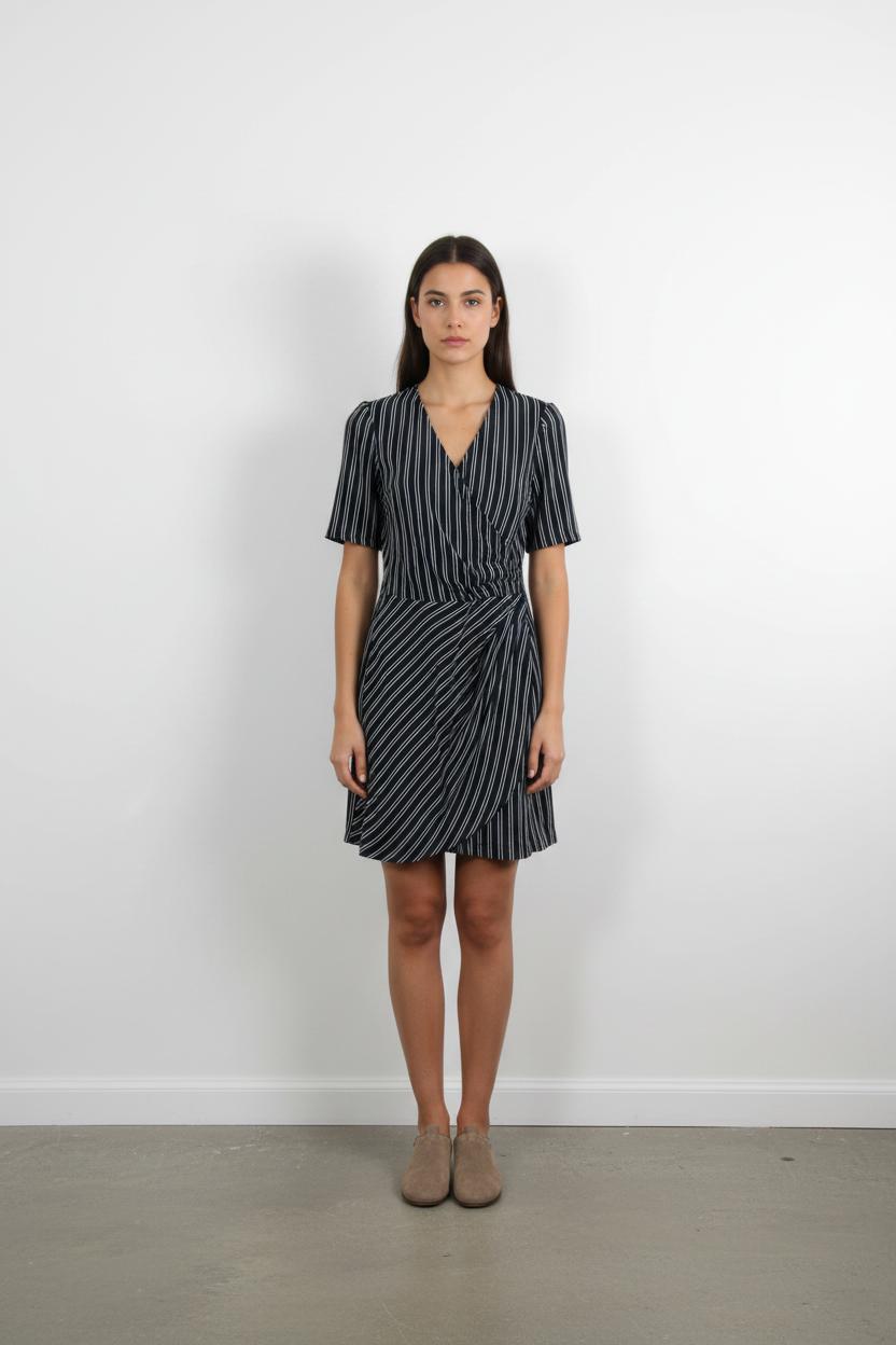Robe Courte Bleu et Blanc - Taille M/38