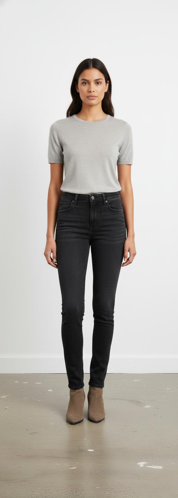 Jean Skinny Noir - Taille XS/34