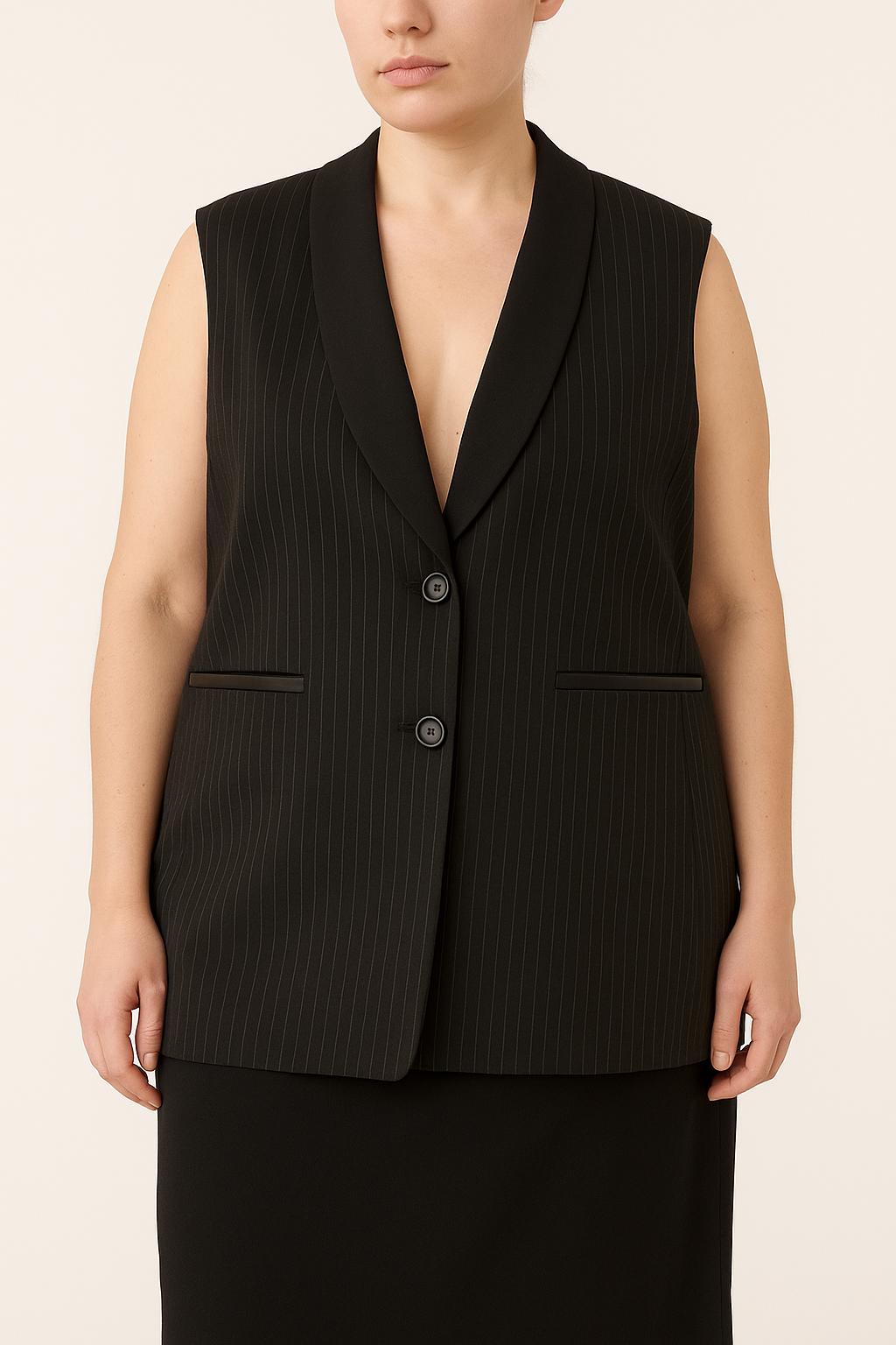 Gilet Noir - Taille XL/42 de la marque Marina Rinaldi | PARAD64948 - Vendu par Paradigme - Image 1