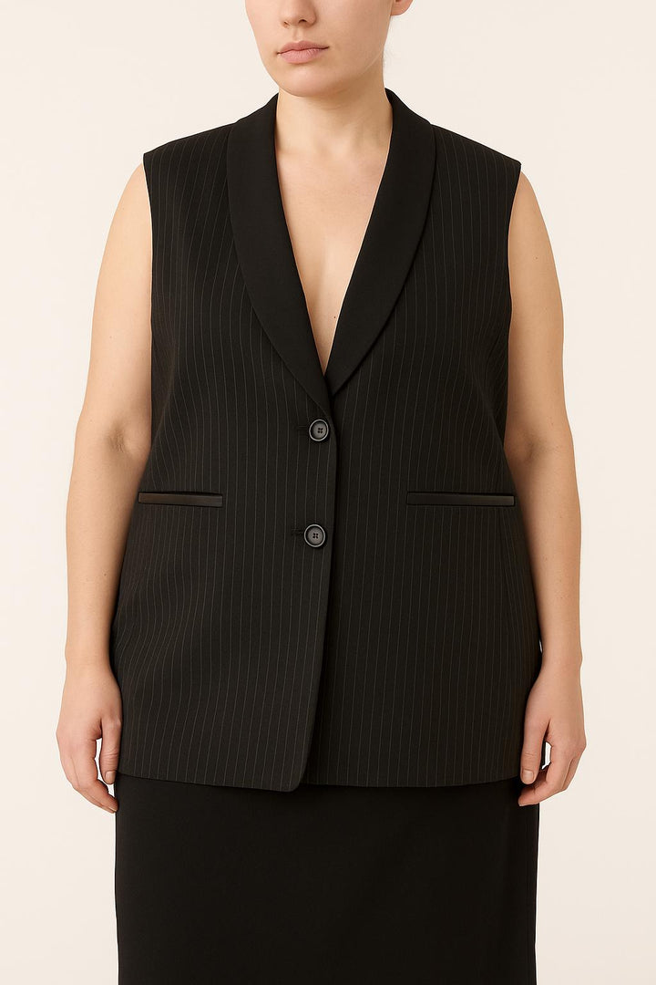 Gilet Noir - Taille XL/42 de la marque Marina Rinaldi | PARAD64948 - Vendu par Paradigme - Image 1