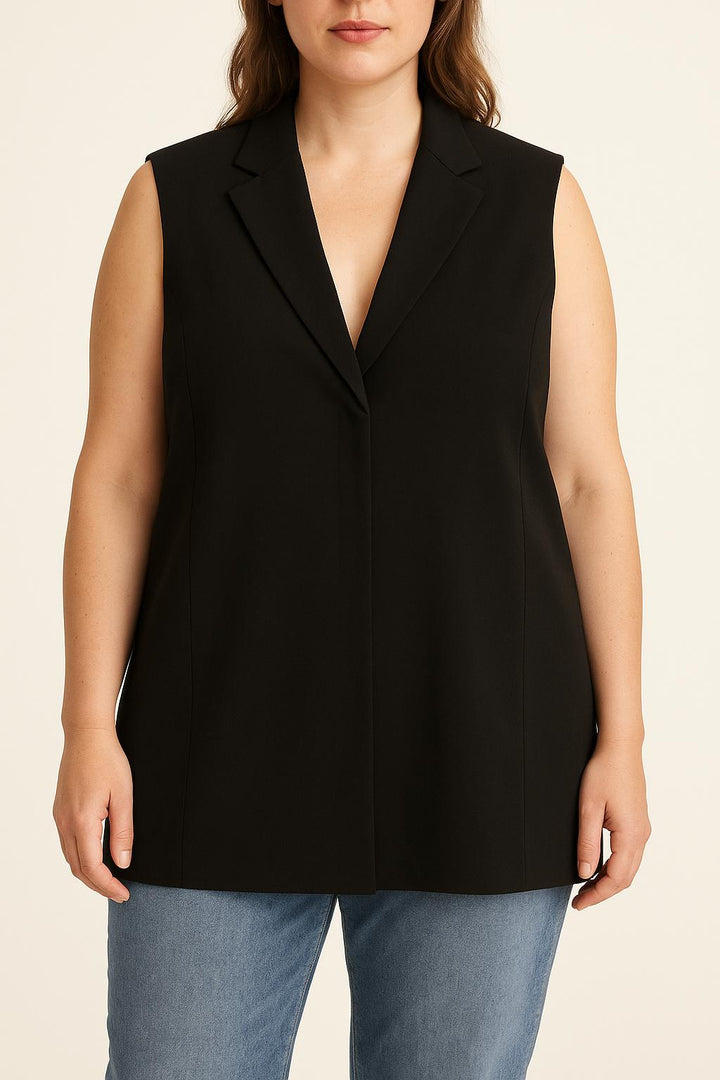 Veste Sans Manches Noire - Taille XL/42 de la marque Marina Rinaldi | PARAD64949 - Vendu par Paradigme - Image 1