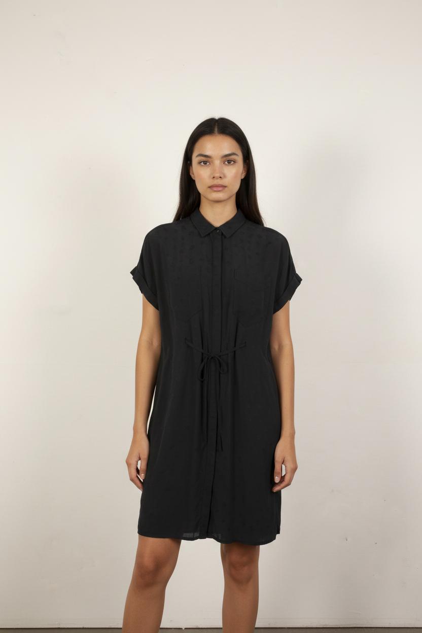 Robe Chemise Noire - Taille S/36