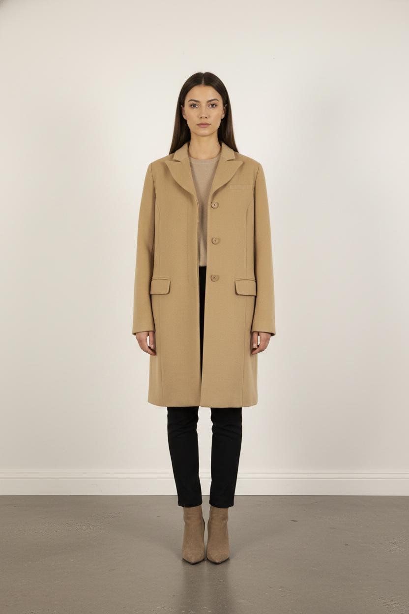 Manteau Long Marron - Taille XL/42