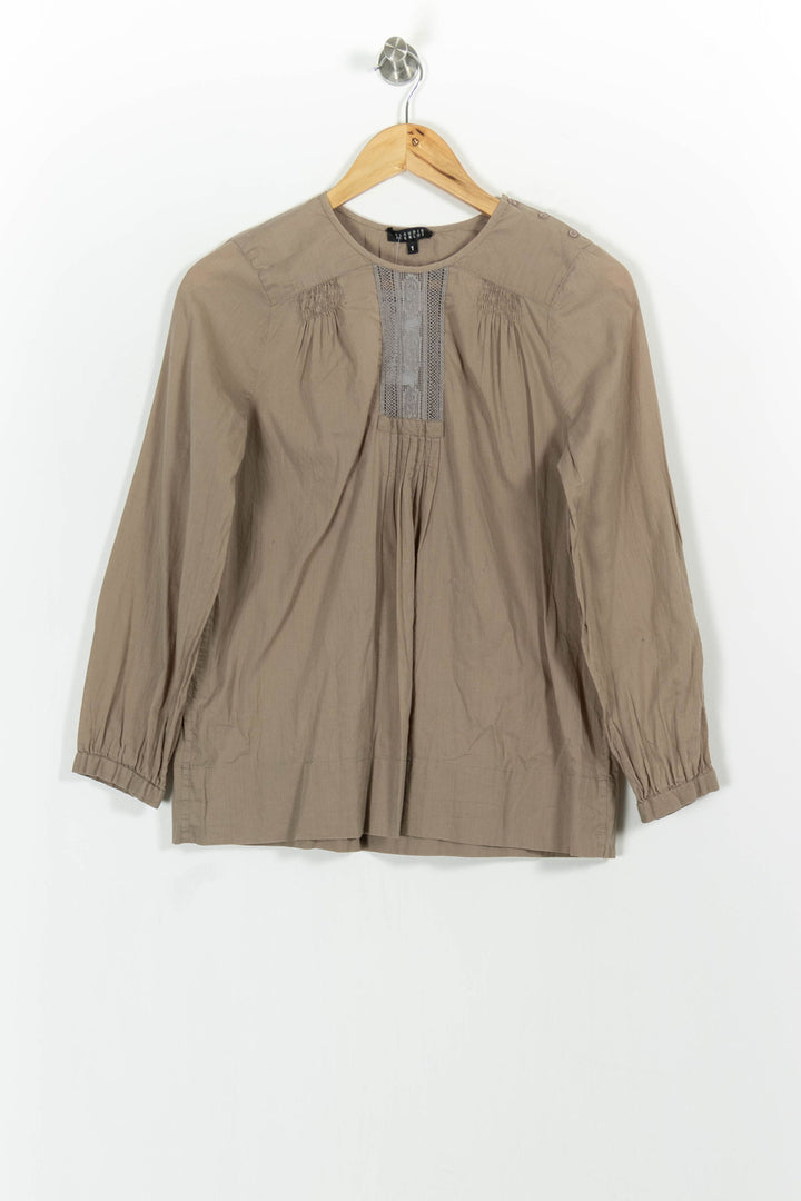 Blouse Beige - Taille S/36 de la marque Claudie Pierlot | PARAD64988 - Vendu par Paradigme - Image 2