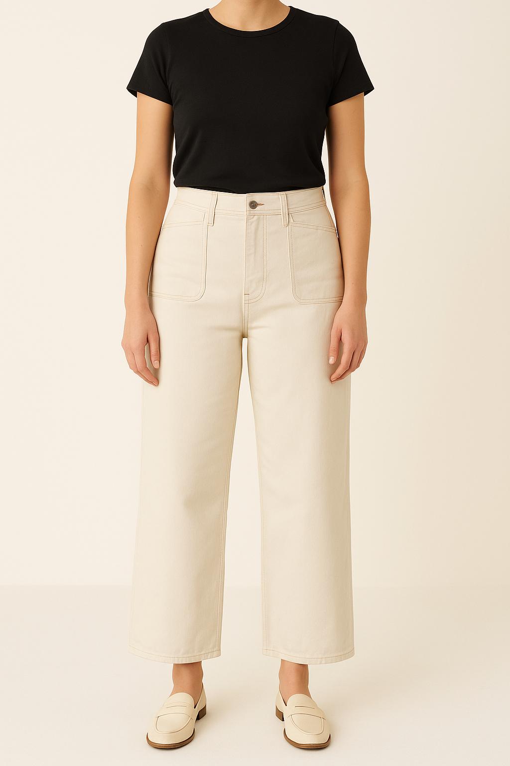 Jean Blanc - Taille XL/42 de la marque La Fée Maraboutée | PARAD64998 - Vendu par Paradigme - Image 1