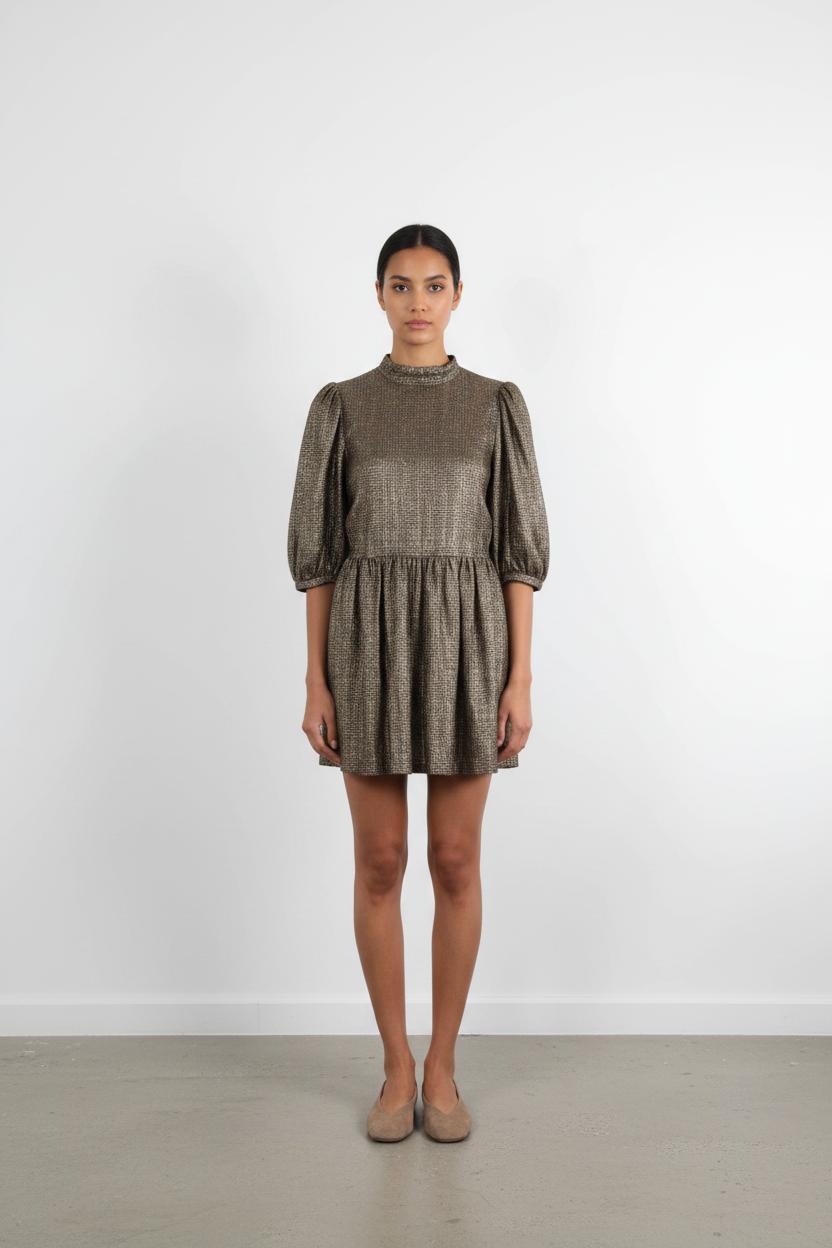 Robe Courte Dorée - Taille M/38