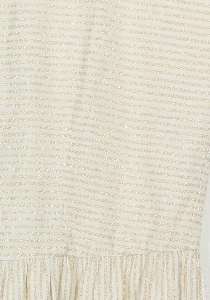 Robe Courte Blanche à Rayures Beige - Taille S/36 de la marque Des petits hauts | PARAD65034 - Vendu par Paradigme - Image 3
